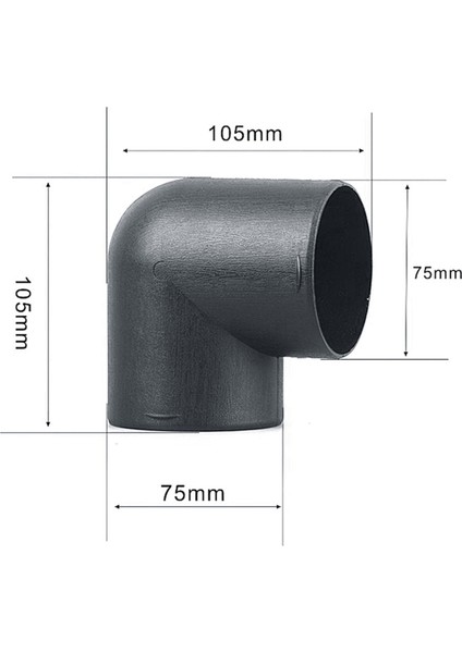 3 Adet 75MM Araba Havalı Isıtıcı Kanal Boru Hava Firar Çıkışı L Şekli Dirsek Bükme Borusu Egzoz Konektörü Webasto Eberspaecher (Yurt Dışından)