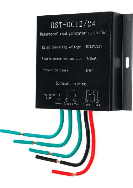 12V/24V 9000W Rüzgar Türbinleri Jeneratör Kontrolörü Su Geçirmez Şarj Aşırı Gerilim Koruma Kontrolörü Regülatörü (Yurt Dışından)