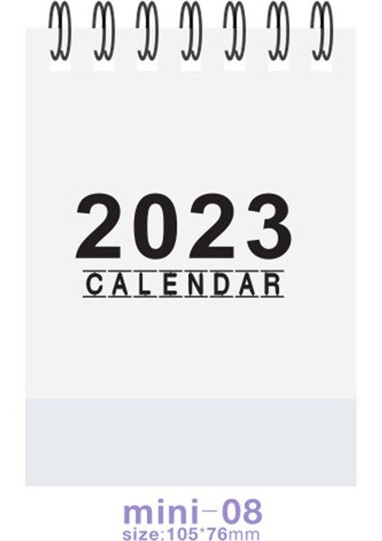 10 Adet Mini Masa Takvimi 2023 Şu Anda Aralık 2023'E Kadar Çalışıyor, Hediyeler Için 105X76MM Küçük Daimi Masa Takvimleri (Beyaz) (Yurt Dışından)