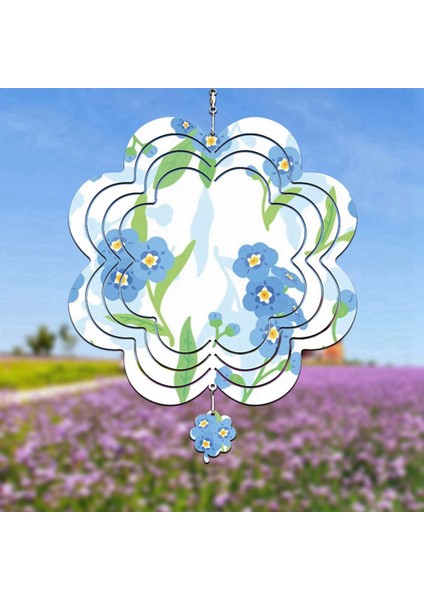6 Adet Süblimasyon Rüzgar Spinner Boşlukları 3D Rüzgar Spinners Asılı Rüzgar Spinners Kapalı Açık Bahçe Dekorasyon L (Yurt Dışından)