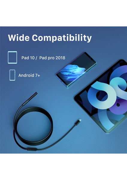 6 LED Işıklı Kablosuz Endoskop Wifi Endüstriyel Borescope Tip-C USB Yılan Kamera Su Geçirmez IP67 Muayene Kamerası (Yurt Dışından) modelleri