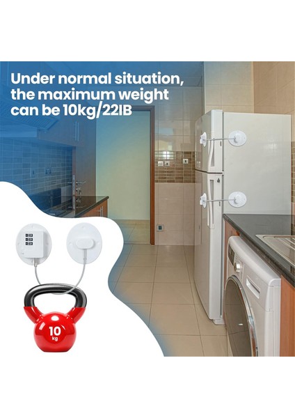 Parça Dolap Kilidi Şifreli Buzdolabı Kilidi Combo Çocuk Güvenliği 6 Tornavidalı Şifreli Kilit (Beyaz) (Yurt Dışından) modelleri