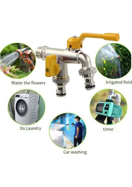 1/2 Bahçe Avlu Dış Mekan Antifriz Musluk Bir-Iki-Out Dış Mekan Çamaşır Makinesi Tümü Bakır Çift Kullanımlı Büyük Akış (Yurt Dışından) fırsatları