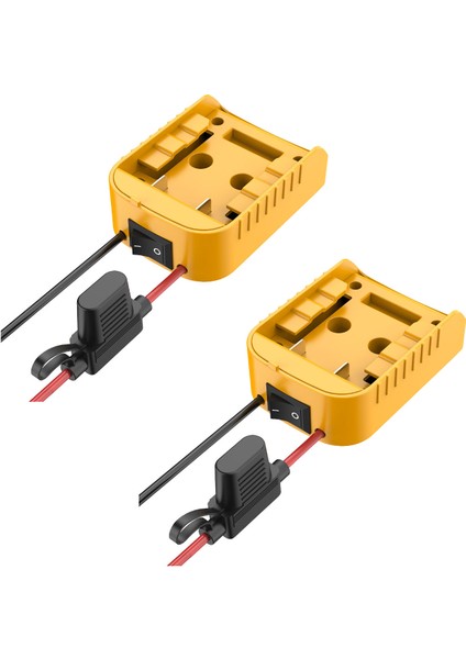 Akülü Tekerlekler Adaptörü Dewalt 18 V/20 V Lityum Dıy Adaptörü ile On/off Anahtarı Sigorta Dıy Rc Oyuncak Arabalar (Yurt Dışından)