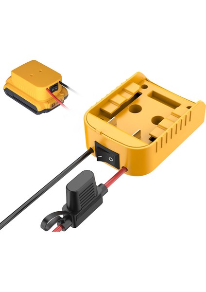 Akülü Tekerlekler Adaptörü Dewalt 18 V/20 V Lityum Dıy Adaptörü ile On/off Anahtarı Sigorta Dıy Rc Oyuncak Arabalar (Yurt Dışından)