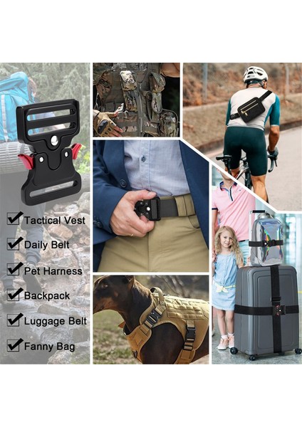 Paket 50MM Taktik Toka Klipleri Köpek Tasması Donanım, Sırt Çantası, Bagaj Tokası Askı Serbest Bırakma Toka Değiştirme (Yurt Dışından) indirimleri