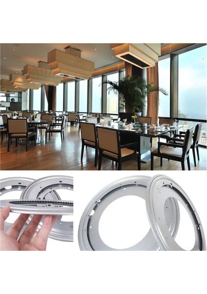 Paket Lazy Susan Donanımı 12 Inç, 360° Dönen Rulman Plakası 5/16 Inç Kalın, 750LBS Ağır Hizmet Döner Tabanı (Yurt Dışından) modelleri