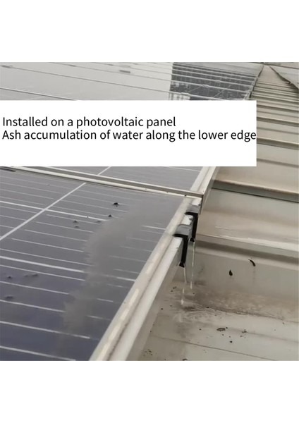 30 Adet 35MM Güneş Panelı Su Drenaj Klipleri, Pv Modülleri Su Tahliyesi Için Klipler Fotovoltaik Panel Su Tahliye Klipleri Siyah (Yurt Dışından)
