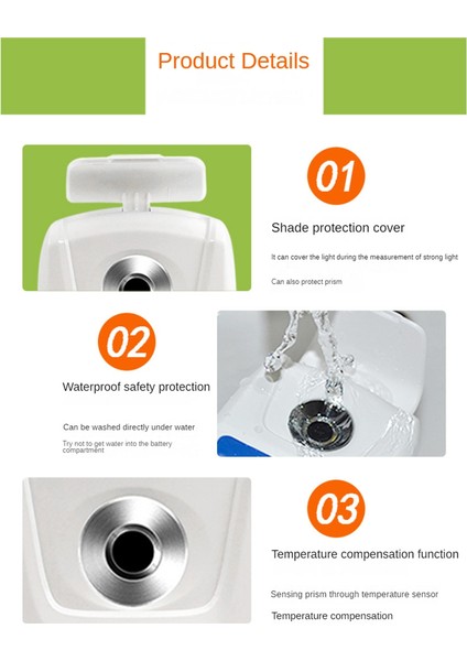 Dijital Refraktometre Şeker Ölçer Refraktometre Dijital Meyve Şekeri Ölçer Suyu Içecekler Ölçüm Aralığı 0-55% (Yurt Dışından) modelleri