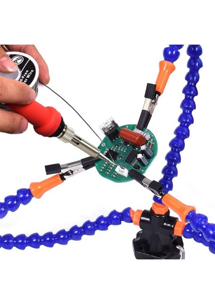 2x Tezgah Mengenesi Çalışma Tezgahı Mengene Kaynak Masası 3 Esnek Kollu Havya Standı Pcb Lehimleme Onarım (Yurt Dışından) modelleri