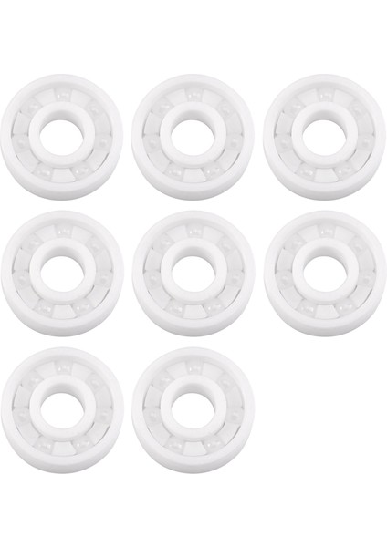 8x 608 Tam Seramik Rulman Zro2 Rulman 8MMX22MMX7MM Zirkonya Oksit Rulman (Yurt Dışından)