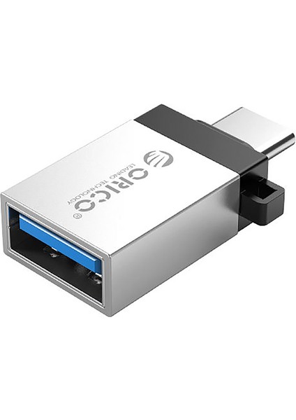 Orıco Adaptör Type-C - Usb3.0 5 Gbps Hızlı Iletim Cep Telefonu Adaptörü Şarj Iletimi Ikisi Bir Arada Adaptör Gümüş (Yurt Dışından)