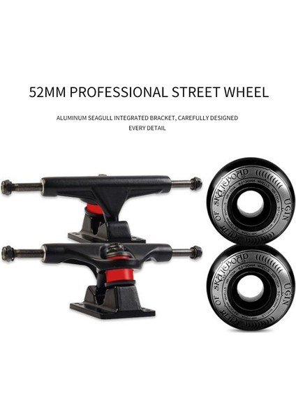 Kaykay Tekerleği Kombinasyonu 5 Inç Köprü 52X30MM 95A Tekerlekler, Beyaz (Yurt Dışından) fırsatları