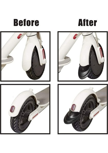 Xiaomi 1S/M365/PRO Için Scooter Çamurluk Ön ve Arka Balık Kuyruğu Çamur Sıçrama (Yurt Dışından)