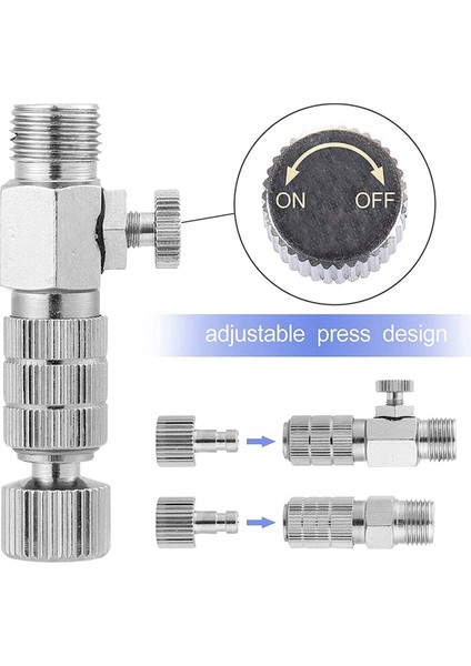 28 Adet Airbrush Adaptör Seti, Airbrush Hızlı Bırakma Bağlantı Kaplinleri, Airbrush Adaptör Kiti Montaj Konnektör Kiti (Yurt Dışından)