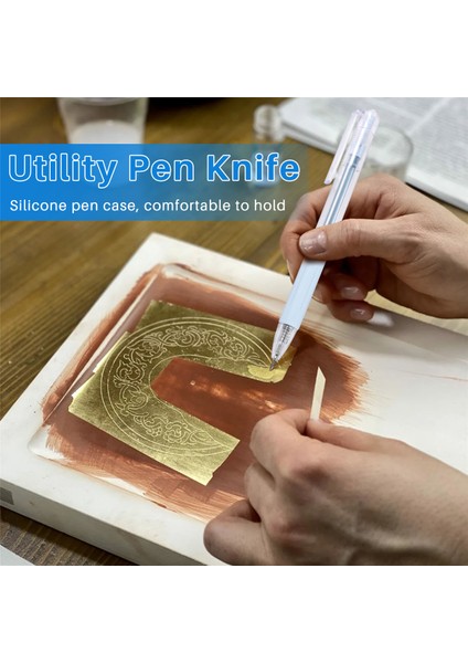 Ribaund Kırtasiye Okul Malzemeleri Mektup Dıy Araçları Doldurulabilir Bıçak Yardımcı Kalem Bıçak Sanat Kesici Kağıt Kesici Mavi (Yurt Dışından) indirimleri