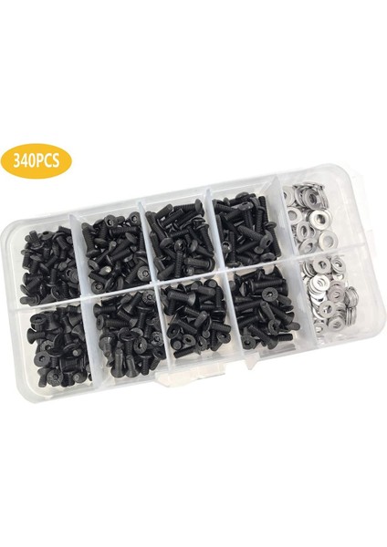340 Adet Rc Vida Seti Onarım Aracı M3 Düz Kafa/yuvarlak Kafa ve M3 M4 Düz Pullar Traxxas Tamiya SCX10 Hpı Rc Araba Parçaları (Yurt Dışından)
