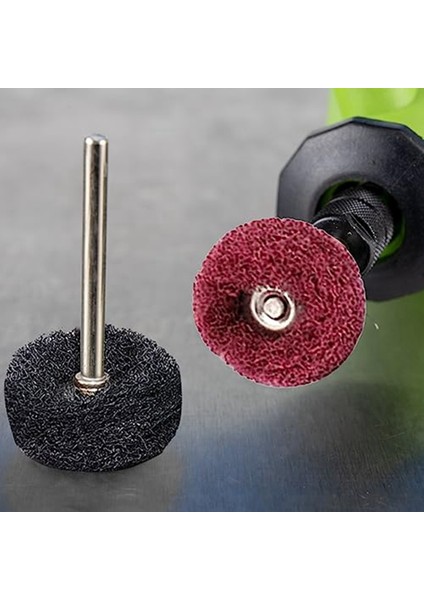 120 Adet Aşındırıcı Tekerlek Parlatma Parlatma Çarkı Seti, Naylon Elyaf Fırçalanmış Taşlama Kafası 80/150/240/600 Grit (Yurt Dışından)