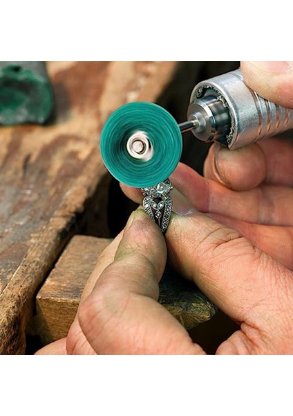 120 Adet Aşındırıcı Tekerlek Parlatma Parlatma Çarkı Seti, Naylon Elyaf Fırçalanmış Taşlama Kafası 80/150/240/600 Grit (Yurt Dışından)