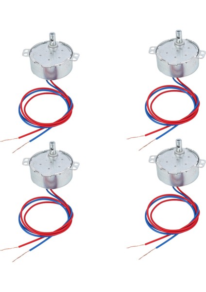 4x Ac 220V-240V 4W 3rpm Ccw/cw 20MM Kalınlık Ac Senkron Motor (Yurt Dışından)
