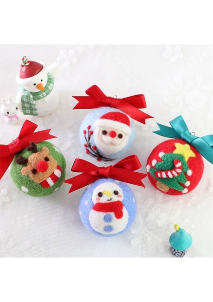 Yeni Başlayanlar Için Noel Anahtarlık Iğne Keçe Setleri, Iğne Keçe Seti, Keçe Iğneleri, Köpük Ped, Keçe Kumaş, Talimat (Yurt Dışından) indirimleri