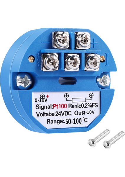 Rtd PT100 Sıcaklık Verici DC24V Eksi 50 ~ 100 Derece Çıkış 0-10V (Yurt Dışından)