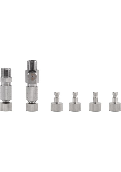 8 Adet Airbrush Adaptör Seti Airbrush Hızlı Bırakma Kaplin Hava Kompresörü ve Airbrush Hortumu Için Bağlantı Kesme Adaptörü Kiti (Yurt Dışından)