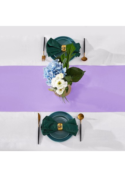 5'li Saten Masa Koşucu Paketi 12 x 108 Inç Uzun, Düğün Için Lavanta Masa Koşucuları, Doğum Günü Partileri, Ziyafet Süslemeleri (Yurt Dışından) modelleri