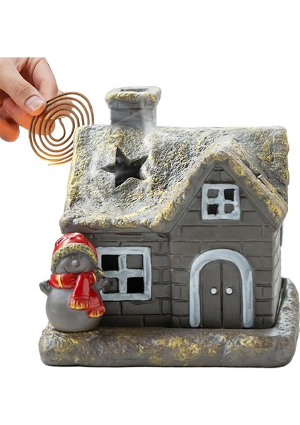 Kütük Kulübe Tütsü Brülör Noel Kütük Kabin Tütsü Brülör Kütük Kulübe Tütsü Brülör Tütsü Tutucu A (Yurt Dışından)