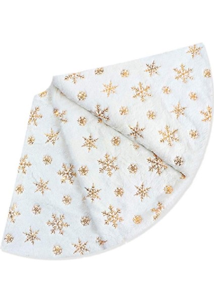 Beyaz Noel Ağacı Etek Kalın Polyester Noel Ağacı Mutlu Dekorasyon Süsleme Yeni Yıl Ev Sahne Düzeni Dekor-A (Yurt Dışından)