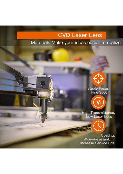 Co2 Lazer-Lens 20MM - Lazer-Ayna Co2 Lazer-Odak Lensi Lazer-Odak Lensi, Cvd Znse Odak Lensi ÇAPI:20MM Fl:50,8mm (Yurt Dışından)