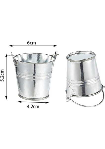 60 Adet Mini Metal Kova Taşınabilir Saksı Vazolar Yetiştiricilerinin Düğün Parti Ev Dekorasyon Için Güzel Şeker Kutusu (Yurt Dışından)