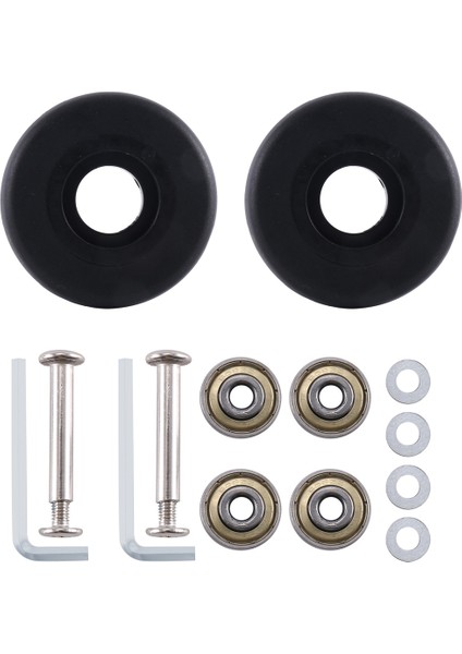 50MM x 18MM Bagaj Bavul Yedek Tekerlekler, Pu Döner Küçük Tekerlekler Karbon Çelik Rulmanlar Tamir Takımları (Yurt Dışından)