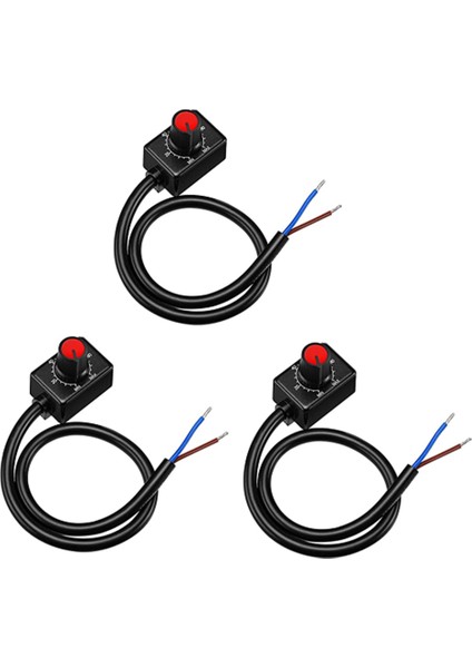 Dc 0/1-10V Topuzu LED Dimmer, Alçak Gerilim Pasif Dimmer Pwm Karartma Için 0-10V Veya 1-10V Kısılabilir Elektronik LED Sürücü 3 Adet (Yurt Dışından)