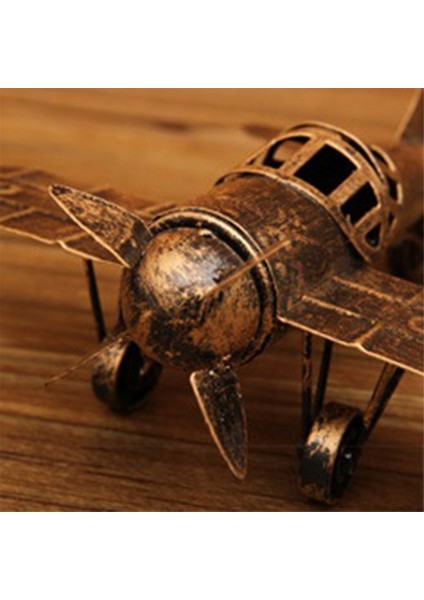 Adet Ferforje Uçak Modeli Vintage Uçak Metal Uçak Modeli Doğuş El Sanatları Uçak Metal Uçak Dekorasyon (Yurt Dışından)