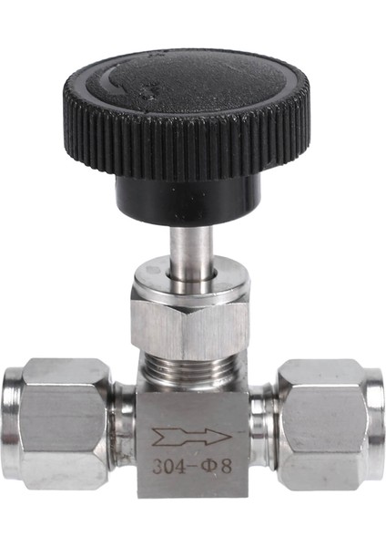 Ayarlanabilir Iğne Vana Od 8mm Boru Paslanmaz Çelik 304 Yüksek Basınçlı Aside Dayanıklı Düz Kart Seti Vinç (Yurt Dışından)