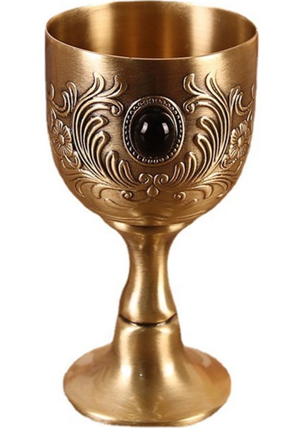 Avrupa Retro Metal Şarap Likör Bardakları Kadeh Dekor Benzersiz Mini Bardak Şampanya Kadehi Kırmızı Şarap Kadehi Hediyeler Ev A (Yurt Dışından)