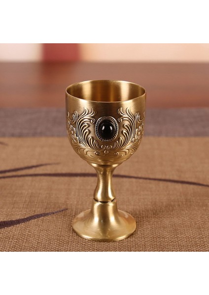 Avrupa Retro Metal Şarap Likör Bardakları Kadeh Dekor Benzersiz Mini Bardak Şampanya Kadehi Kırmızı Şarap Kadehi Hediyeler Ev A (Yurt Dışından) fırsatları