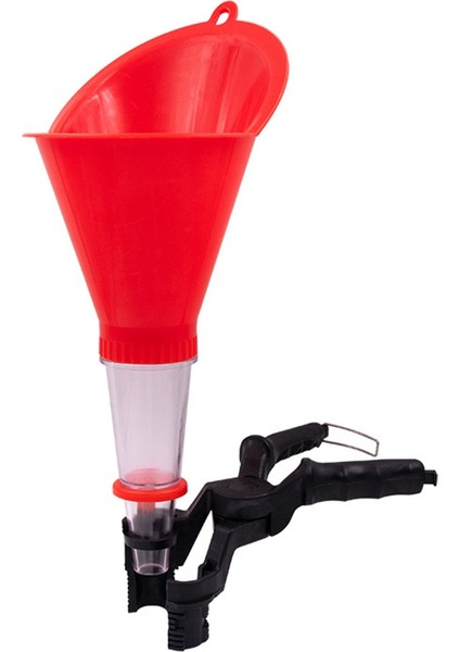 Motor Yağı Dolum Seti Ayarlanabilir Genişliğe Sahip Evrensel Yağ Hunisi Tutma Kelepçesi Çok Fonksiyonlu Yağ Dökme Aracı B (Yurt Dışından)