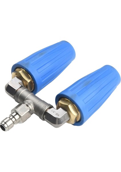 Yüksek Basınçlı Yıkama Çift Uçlu Turbo Nozul, 4000PSI Basınç Dönen Çift Turbo Nozul Püskürtme Ucu 1/4 Inç (Yurt Dışından)