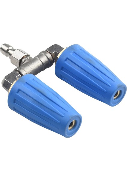 Yüksek Basınçlı Yıkama Çift Uçlu Turbo Nozul, 4000PSI Basınç Dönen Çift Turbo Nozul Püskürtme Ucu 1/4 Inç (Yurt Dışından)