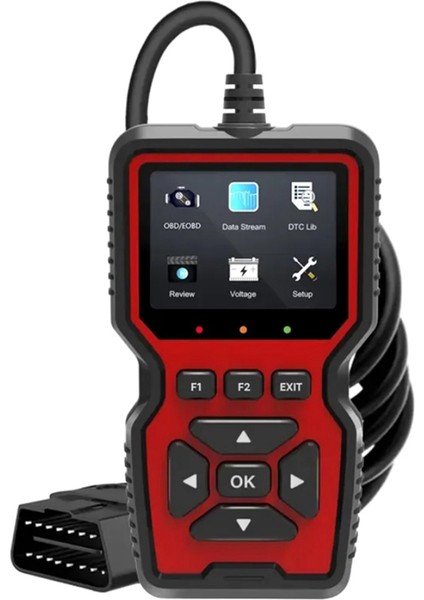 Obd2 Tarayıcı Canlı Veri Profesyonel Mekanik Teşhis Kodu Okuyucu Aracı Kontrol Motoru Işık Gerilimi Testi (Yurt Dışından)