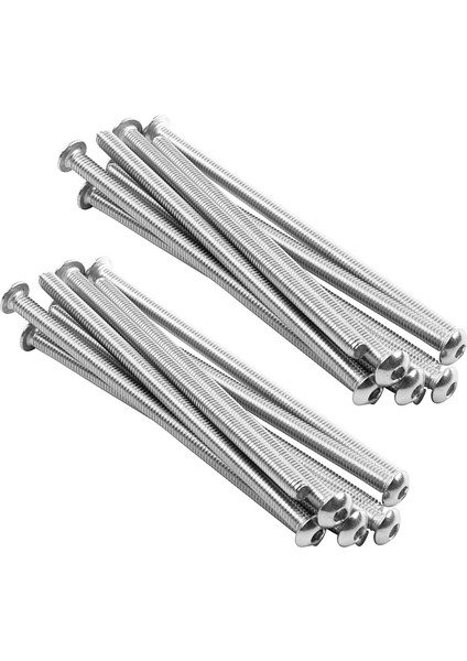 Paslanmaz Çelik Düğme Başlı Vida, Altıgen Soket Cıvata Tipi: M4 / 4mm Cıvata Boyutu: M4 x 80MM Paket Adedi: 20 (Yurt Dışından)
