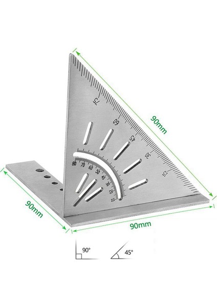 Ağaç Işleme Scriber Geçiş Cetveli Paslanmaz Çelik 45 Derece 90 Derece (Yurt Dışından) fiyatları