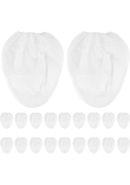 20 Paket Süzgeç Torbası, 5 Galonluk Boya Süzgeci, Elastik Üst Açıklıklı Beyaz Ince Örgü Filtreler Çantası, Boya Bahçeciliği Için (Yurt Dışından)