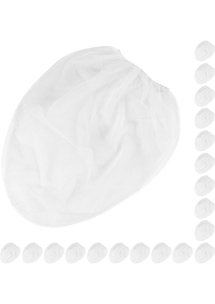 20 Paket Süzgeç Torbası, 5 Galonluk Boya Süzgeci, Elastik Üst Açıklıklı Beyaz Ince Örgü Filtreler Çantası, Boya Bahçeciliği Için (Yurt Dışından)