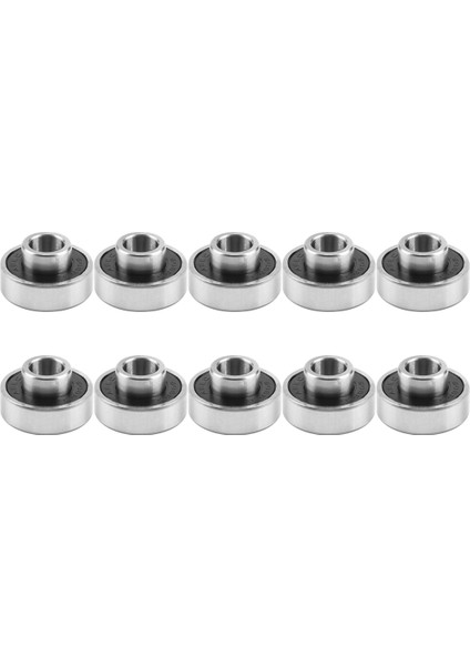 10 Adet 608-2RS Kaykay Tekerleği Paten Rulman 8X22X12.6MM, Siyah (Yurt Dışından)