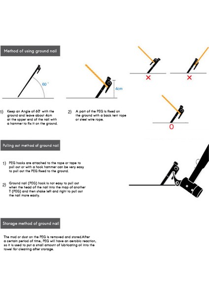 10 Adet 18CM Alüminyum Çadır Çivi Çadır Aksesuarları Ekipmanları-Mavi (Yurt Dışından)