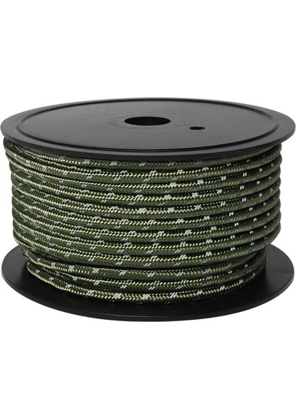 Dış Mekan Halatları Rulo Yansıtıcı Halatlar Kanopi Rüzgar Geçirmez Halatlar, Koyu Yeşil (Yurt Dışından)