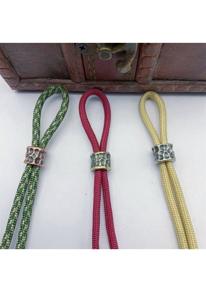 Dıy Bıçak Boncuk Kolye Vintage Renkli Pirinç Paracord Bilezik-A (Yurt Dışından)